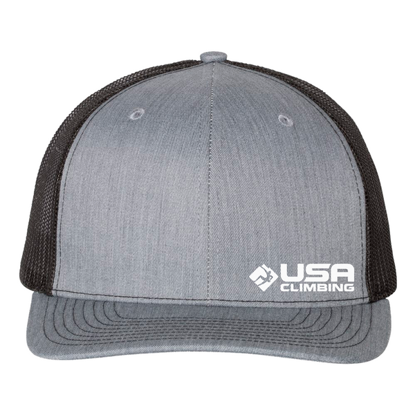 USA Climbing Horizontal Logo Snapback Trucker Hat - USA Climbing Store