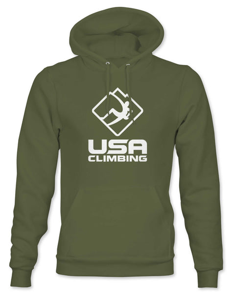 Hoodie - USA Climbing Logo Black & White Hoodie
