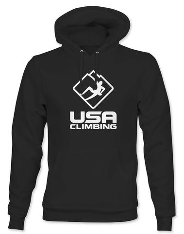 Hoodie - USA Climbing Logo Black & White Hoodie