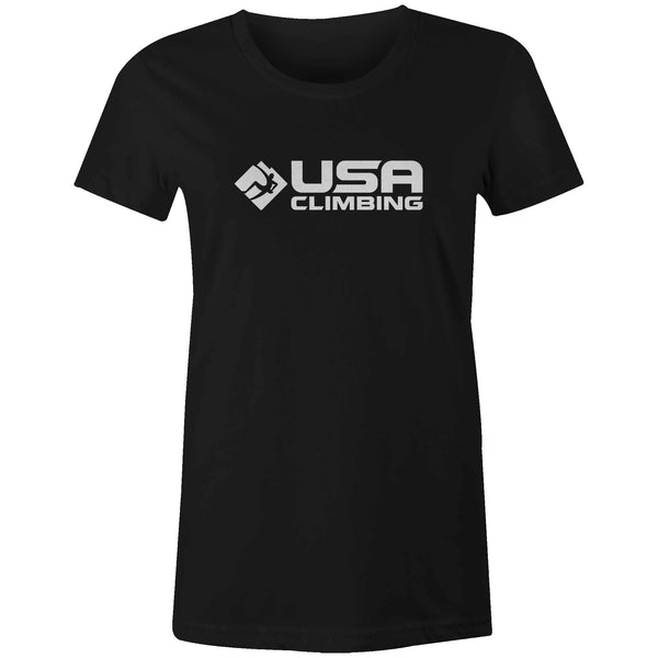 Women's T-shirt - USAC Logo Black & White Tee