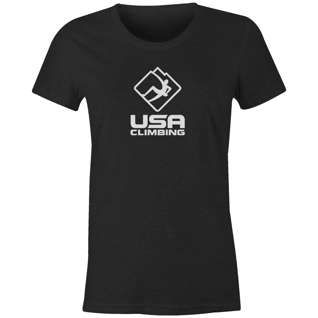 USA Climbing BW Logo Tee Women's USA Climbing Store