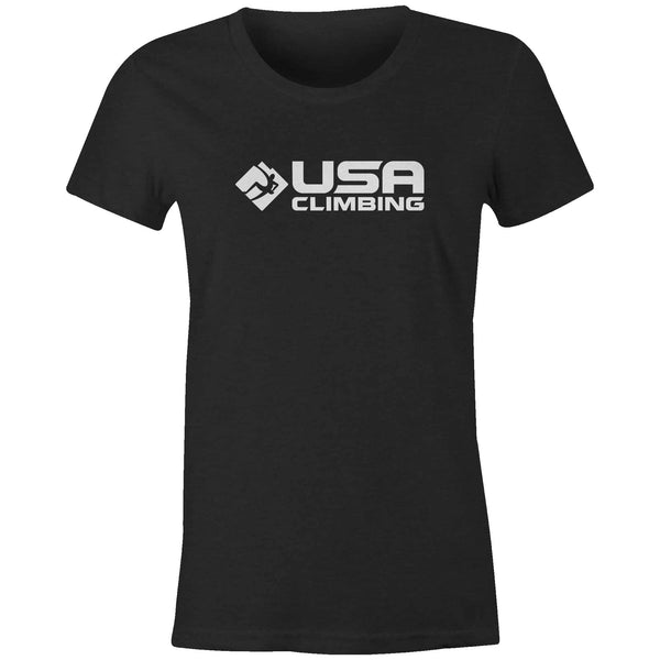 Women's T-shirt - USAC Logo Black & White Tee