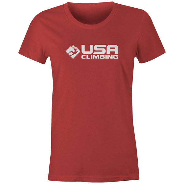 Women's T-shirt - USAC Logo Black & White Tee