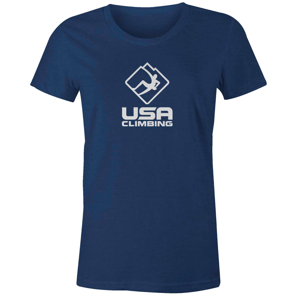 USA Climbing BW Logo Tee Women's USA Climbing Store