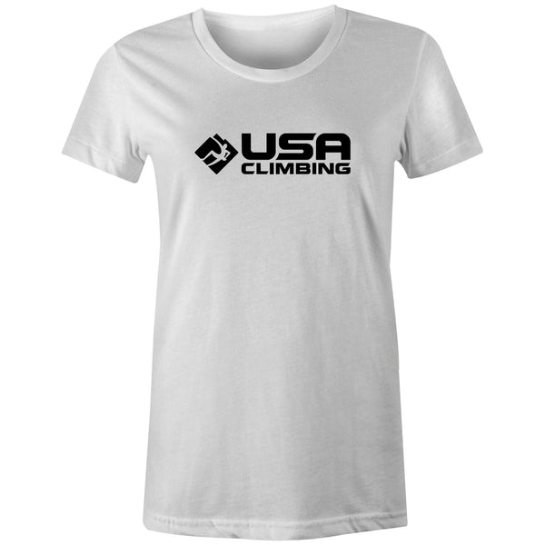 Women's T-shirt - USAC Logo Black & White Tee